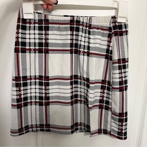 Plaid mini skirt  worn once